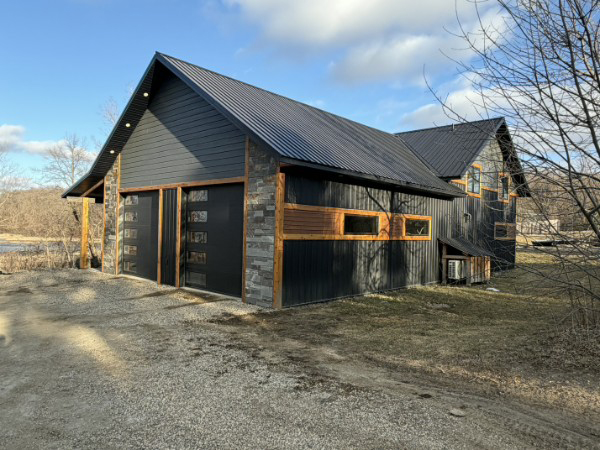 Custom new home build in Pelican Rapids, MN, supplied by Lakeside Lumber